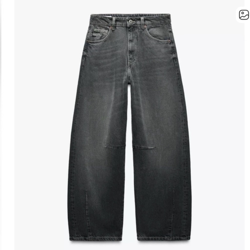 Zara TRF wide leg relaxed balloon jeans - size 8